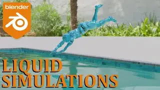 LIQUID SIMULATIONS, PARTICLES ( BLENDER 2.83 )