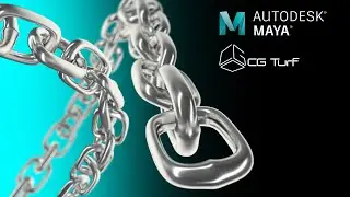 Easy way to create and animate a metal chain link from one model with MASH in Autodesk Maya 2018