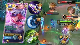 FREYA VS BRUNO GOLD LANE! FREYA BARBAR DI GOLD LANE ( Maniac )! BEST BUILD FREYA TERSAKIT 2024