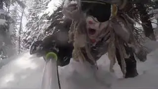 hidden log cabin | |Sunshine mountain 2019 | pow day|