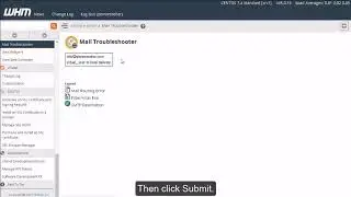 Using the Mail Troubleshooter in WHM
