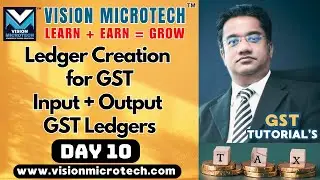 Ledger Creation for GST 💼 | Input + Output GST Ledgers 📘