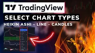 Select Heikin Ashi, Line & Candles Chart Type In Tradingview