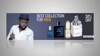 How To Design a Web Banner For Cosmetic and Beauty Ads | Photoshop Tutorial