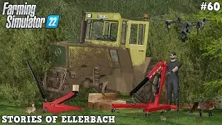FINDING ABANDONED TRACTOR WITHOUT TIRE WITH @TheCamPeRYT! 😱🚜💨 | Ellerbach | FS22 | Timelapse #60