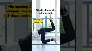 Pilates does me good 💃🧘‍♀️💦 #pilates #booty #ankleweights #abs #summer #pilateschallenge