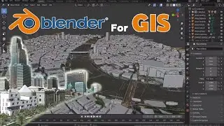 تحميل المباني ثلاثية الأبعاد لاي مكان بالعالم Blender GIS