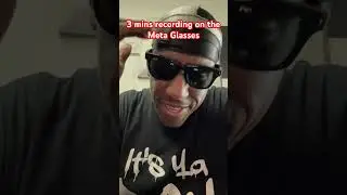 Ray ban meta glasses 3 mins Recording time!!
