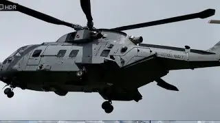Merlin helicopter at Okehampton camp for 10 tors event 2022