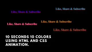 HTML & CSS Animations | Text changing every second with CSS Animation explained in 7mins.