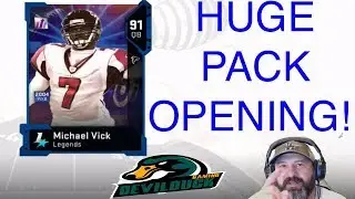 91 OVERALL MIKE VICK!!  HUGE ELITE LEGEND PACK OPENING!! MADDEN 19! MUT!