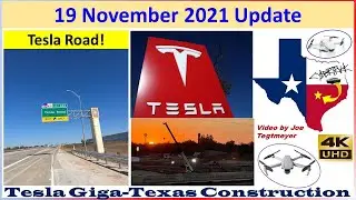Tesla Gigafactory Texas 19 November 2021 Cyber Truck & Model Y Factory Construction Update (