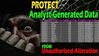 Implementing Data Integrity Measures: Protecting Analyst-Generated Data from Unauthorized Alteration