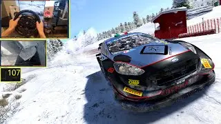 Rally Sweden - Ford Fiesta WRC | WRC 10 | Thrustmaster T300RS Gameplay 4K