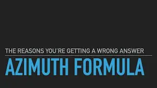 Using the Azimuth and Amplitude Formula with your Calculator