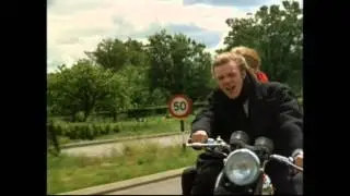 ..pinching a BSA bike from a shop...