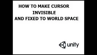 UNITY 3D TUTORIAL:LOCKING AND HIDING MOUSE CURSOR