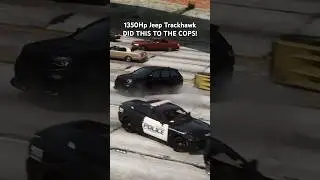 1350Hp Trackhawk Vs Cop on HIGHWAY! 