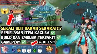 BUILD KAGURA TERSAKIT 2022 | 26 KILLS!! | KAGURA 1 HIT!! | TOP GLOBAL KAGURA BUILD MLBB