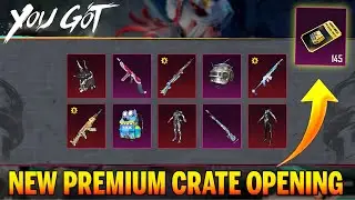 😍NEW PREMIUM CRATE OPENING ( BGMI & PUBG ) FREE UPGRADE MINI14 SCAM 😭 