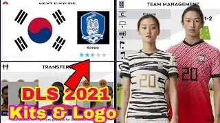 Make South Korea National Team Kits & Logo 2020/21 DLS 2021 | Dream League Soccer 2021 Kits & Logo