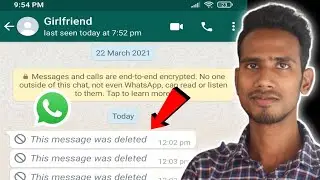 How to see deleted messages from whatsapp - Recover deleted whatsapp messages Android
