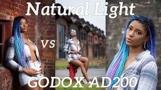The GODOX AD200 is a must have in 2020!! BTS with the Nikon D780 Reflector vs Natural Light vs FLASH