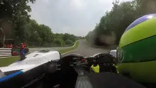 LMP2 onboard around Brands Grand Prix circuit with Alex Kapadia