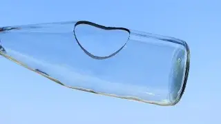 How to make hole in Glass bottle easily