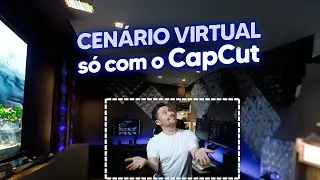 Cenário Virtual com IA usando só o CapCut | Pelo celular 🤯
