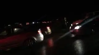 Пробка на нашествие 2017, поворот к парковкам, ночь пятницы