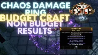 Path of Exile 3.19: How to craft 60%+ chaos damage rings for Bane, ED, FR, or Toxic Rain for cheap