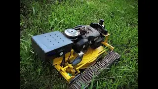 Roveroc V1, primeiros testes da rocadeira a gasolina com roverboard Rackeado controle remoto RC