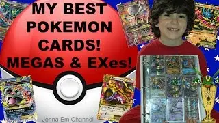 My BROTHER'S Best Pokemon Cards! Collection Album of Megas, Exes, Full Arts & Secret Rares! Jenna Em