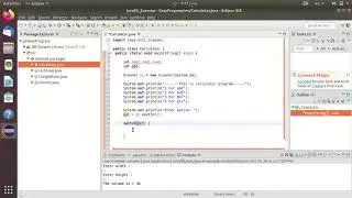 calculator program in java