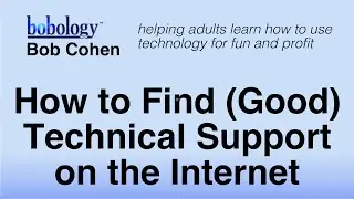 Finding Technical Support on the Internet