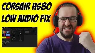 Corsair HS80 Wireless low microphone audio fix - How to boost HS80 microphone volume in 2023