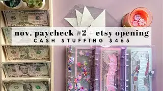 cash envelope stuffing | sinking funds | november paycheck #2 | low income