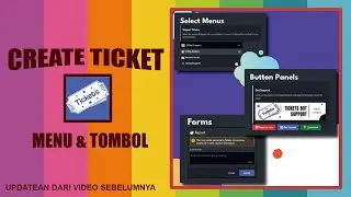 Cara Setup Ticket Dengan Button & Drop Down Menu | Tutorial Discord