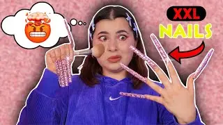 Die LÄNGSTEN NÄGEL der WELT?!💅🏻 Ich schminke mich mit diesen KRALLEN!🥵