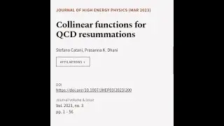 Collinear functions for QCD resummations | RTCL.TV