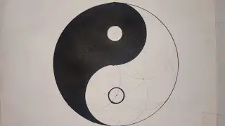 Dark and light , Peace of life Geometrical representation