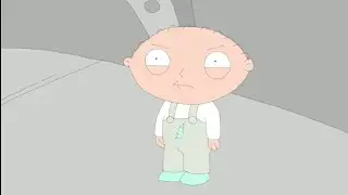 Stewie kills Rick from Rick and Morty