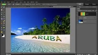 Photoshop Elements 10 - Use Type and Move Tools to Create Stylized Text