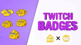 Free PSD Preview - Melting Cheese Sub Badges - Custom
