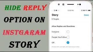 How To Turn Off Replies On INSTAGRAM STORIES 2021