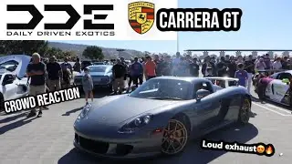 DAILY DRIVEN EXOTICS DDE CGT is here in the United States! Crazy exhaust sounds and crowd reaction!