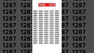 Let See How Genius You are - Find 1278 