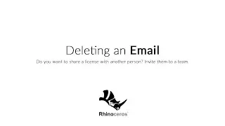 Deleting an email