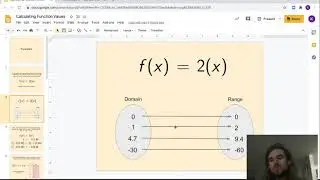 Evaluating Functions and building an f(x) table